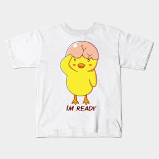 im ready chicken soldier Kids T-Shirt